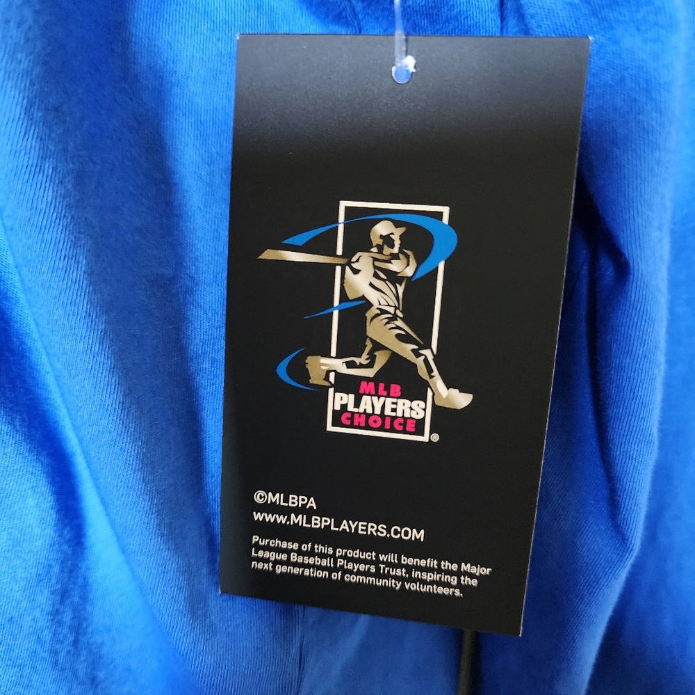 Brand New Majestic Threads Royal MLB LA Dodgers Ohtani Long Sleeve Hooded - Picture 5 of 5